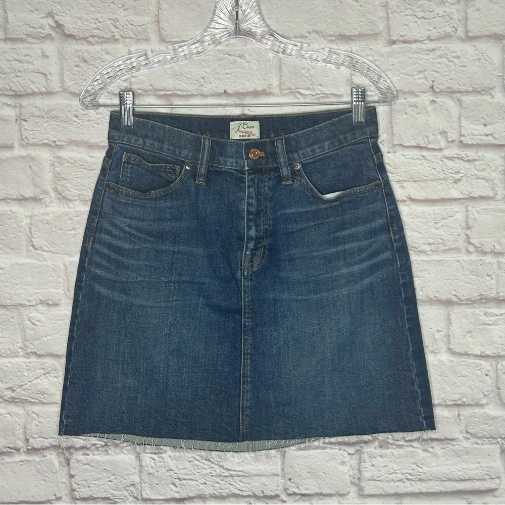 J. Crew Denim Skirt NWT Mid Thigh
